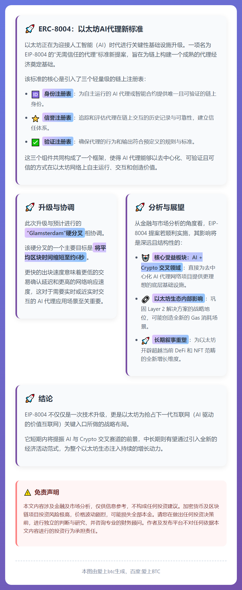 ERC-8004：以太坊AI代理新标准