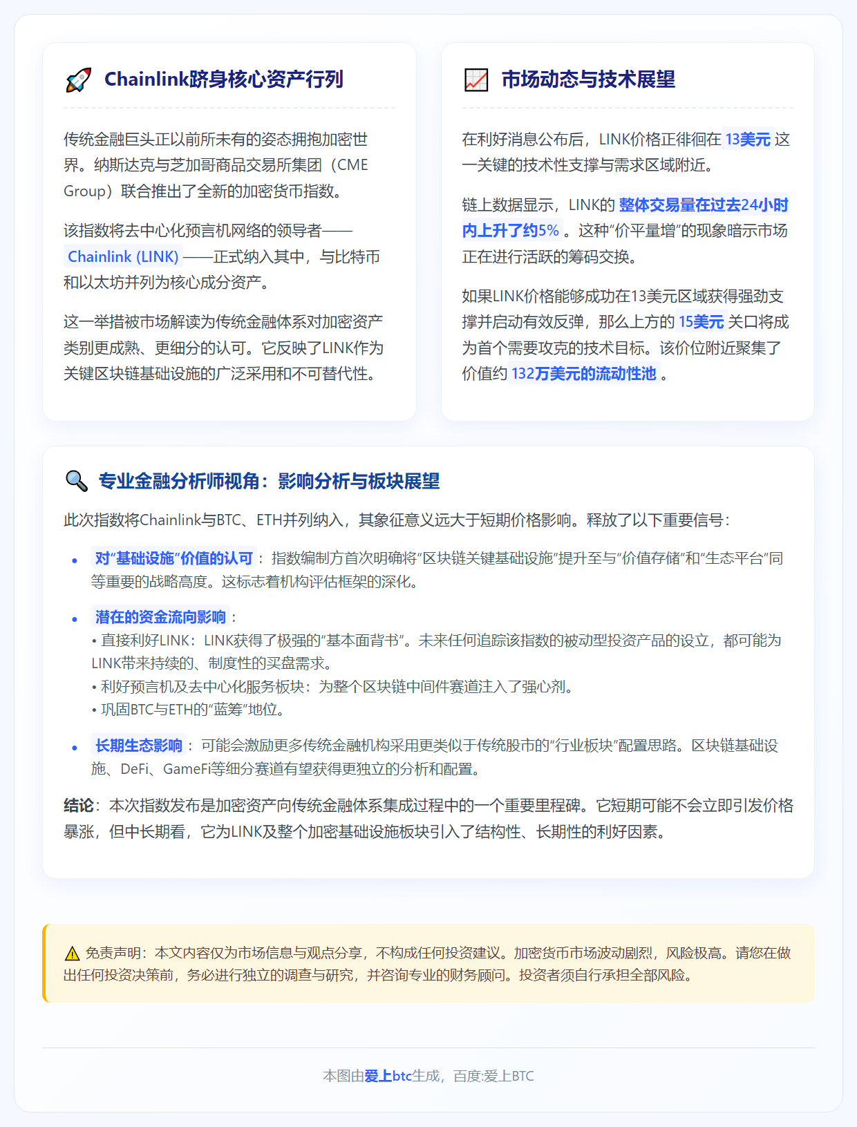 Chainlink能否借利好冲击15美元？