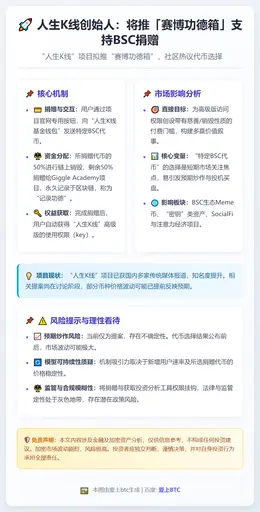 人生K线创始人：将推「赛博功德箱」支持BSC捐赠