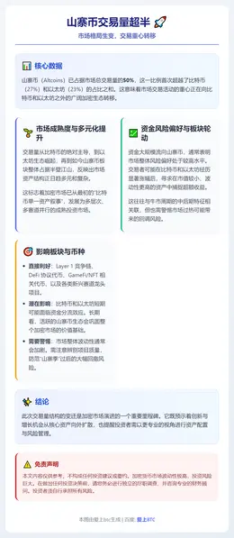 山寨币交易量超半