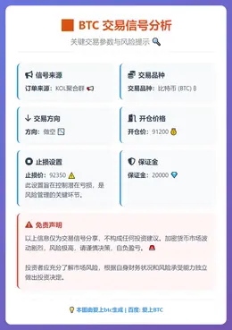 2026-01-12 08:21:35 BTC做空91200止损92350
