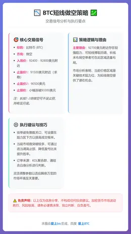 2026-01-12 17:22:16 BTC短线做空策略