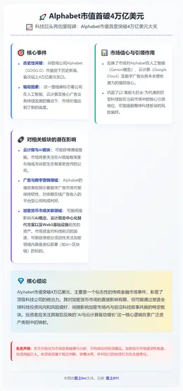 Alphabet市值首破4万亿美元