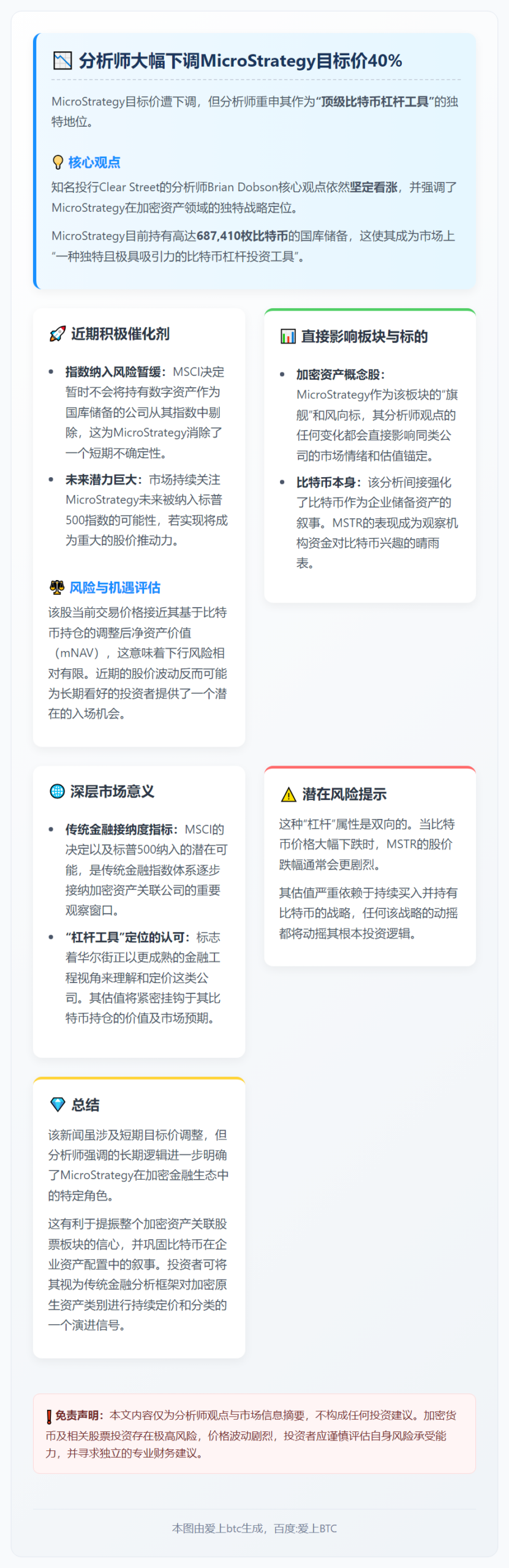 分析师大幅下调MicroStrategy目标价40%
