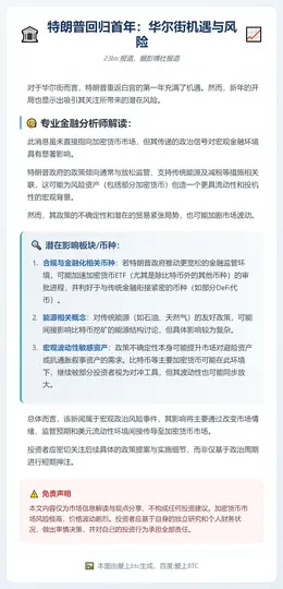 特朗普回归首年：华尔街机遇与风险