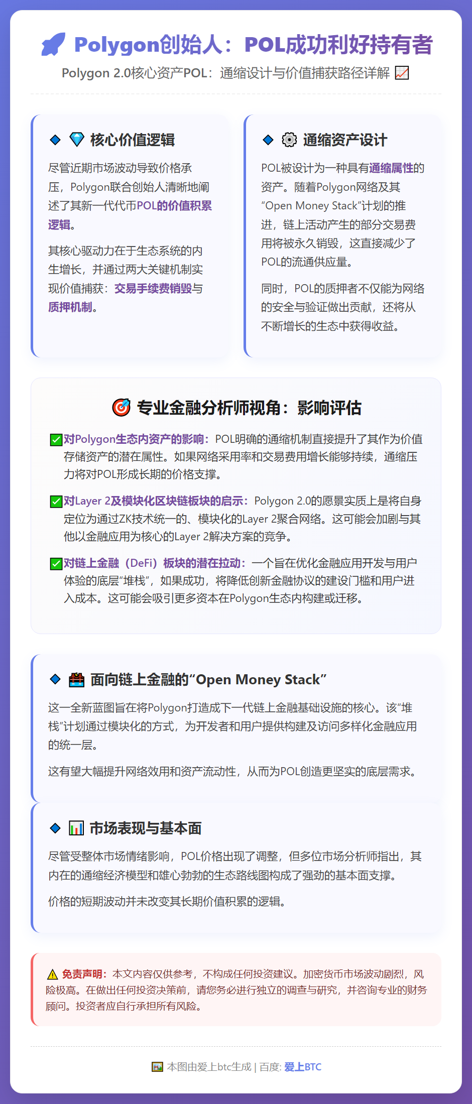 Polygon创始人：POL成功利好持有者