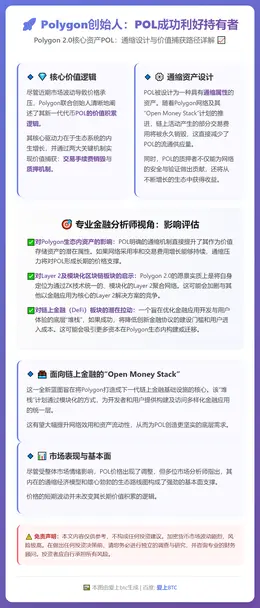 Polygon创始人：POL成功利好持有者