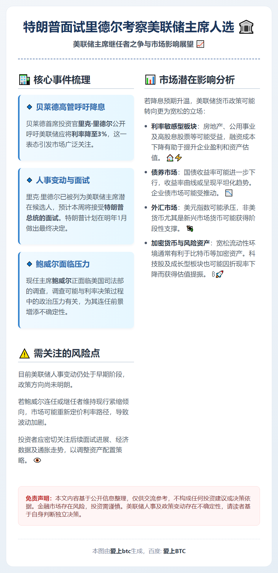 特朗普面试里德尔考察美联储主席人选