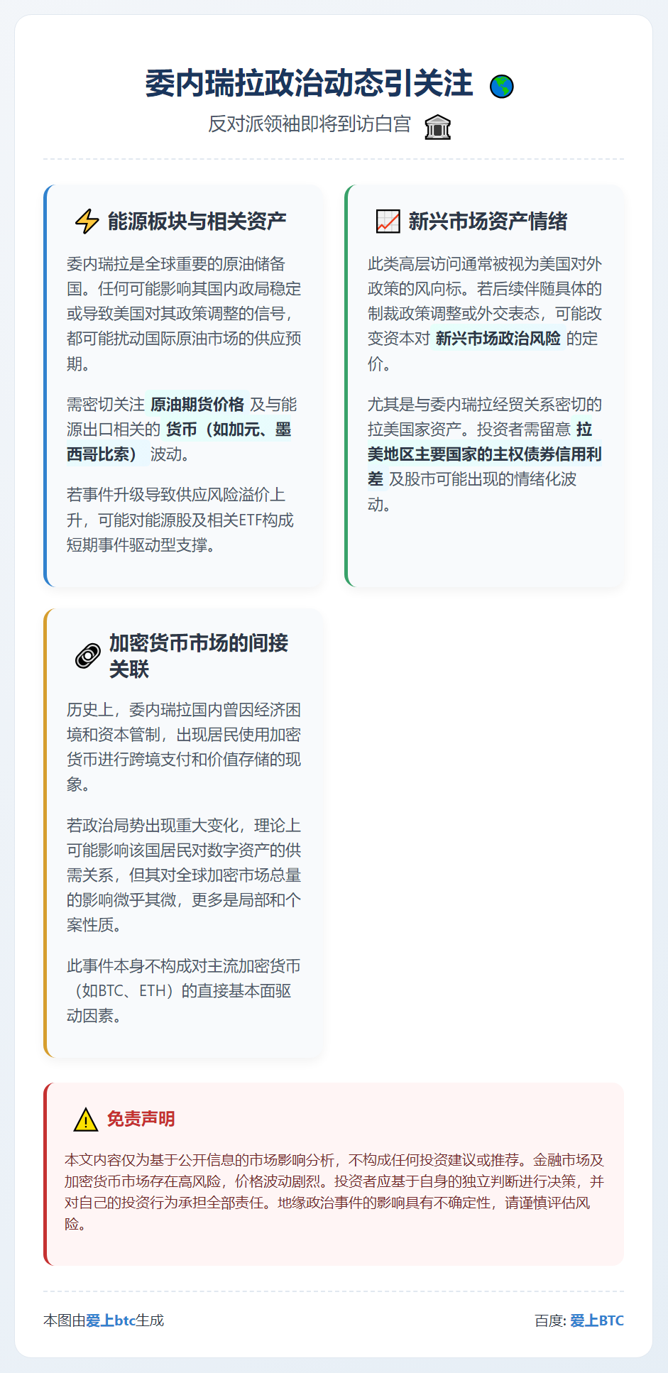 委反对派领袖周四访白宫