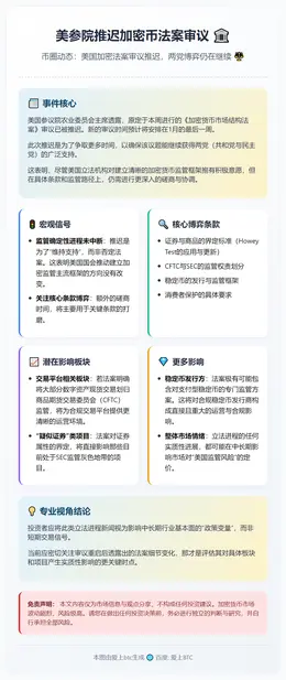 美参院推迟加密币法案审议