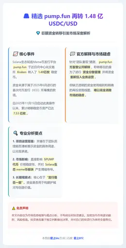 精选 pump.fun 再转 1.48 亿 USDC/USD
