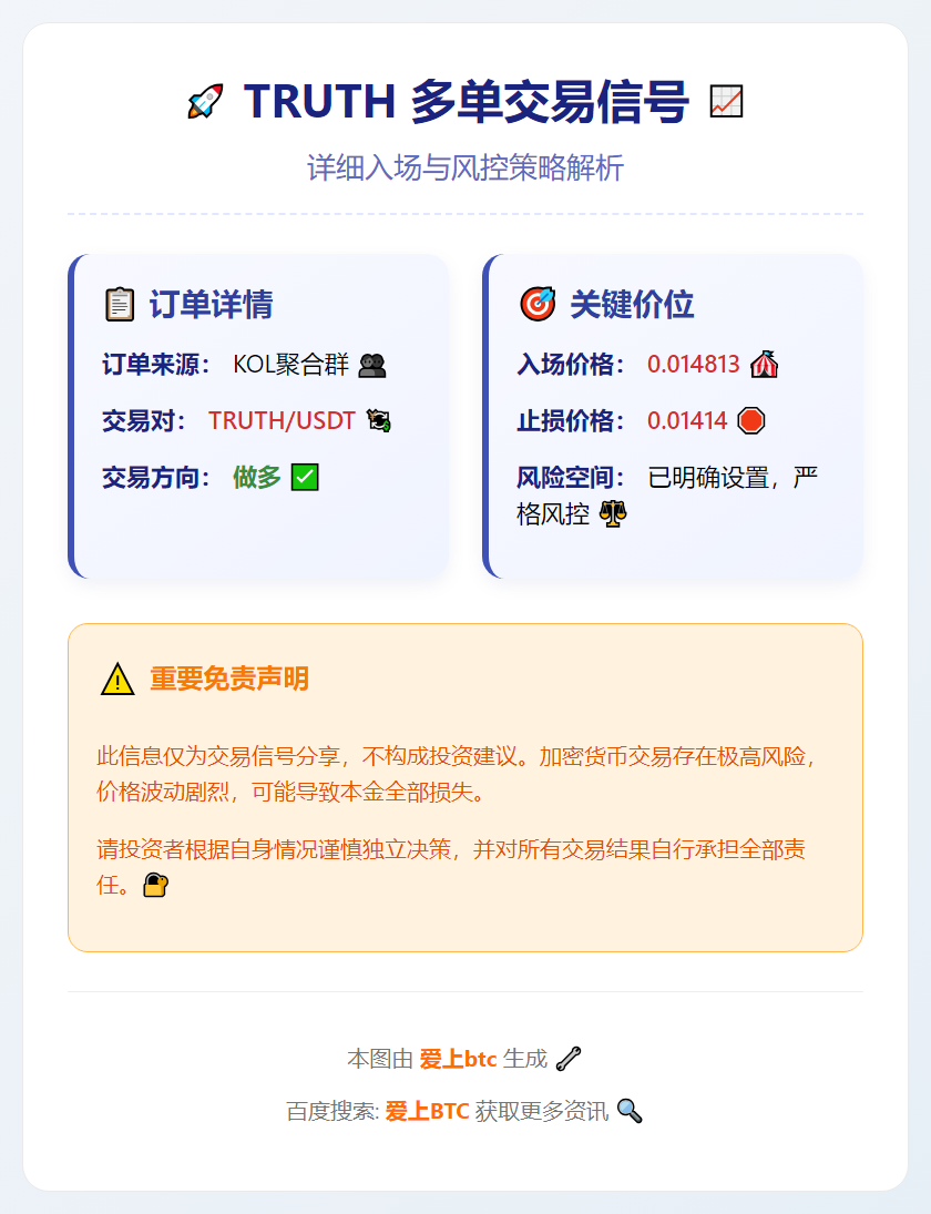 2026-01-13 18:05:19 TRUTH多单入场与止损