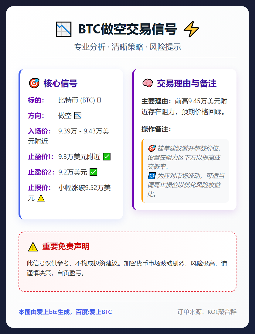 2026-01-13 18:37:42 BTC做空交易信号
