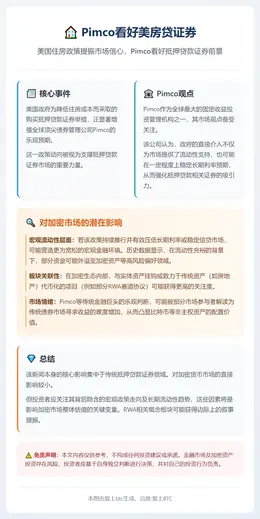 Pimco看好美房贷证券