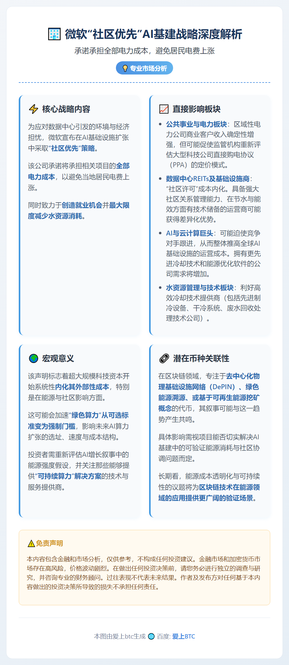 微软建数据中心不涨电费