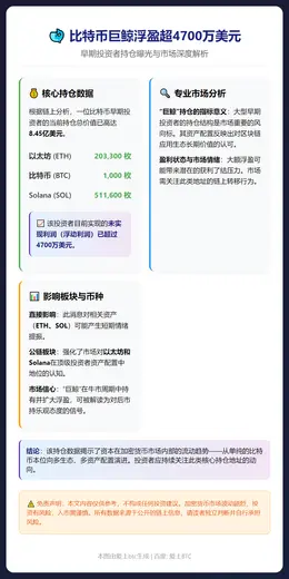 比特币巨鲸浮盈超4700万美元
