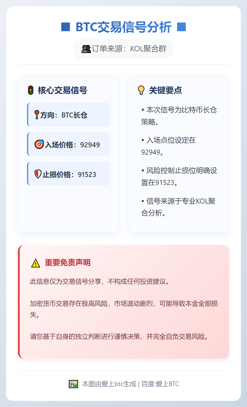 2026-01-14 17:47:27 BTC长仓：92949入场，91523止损