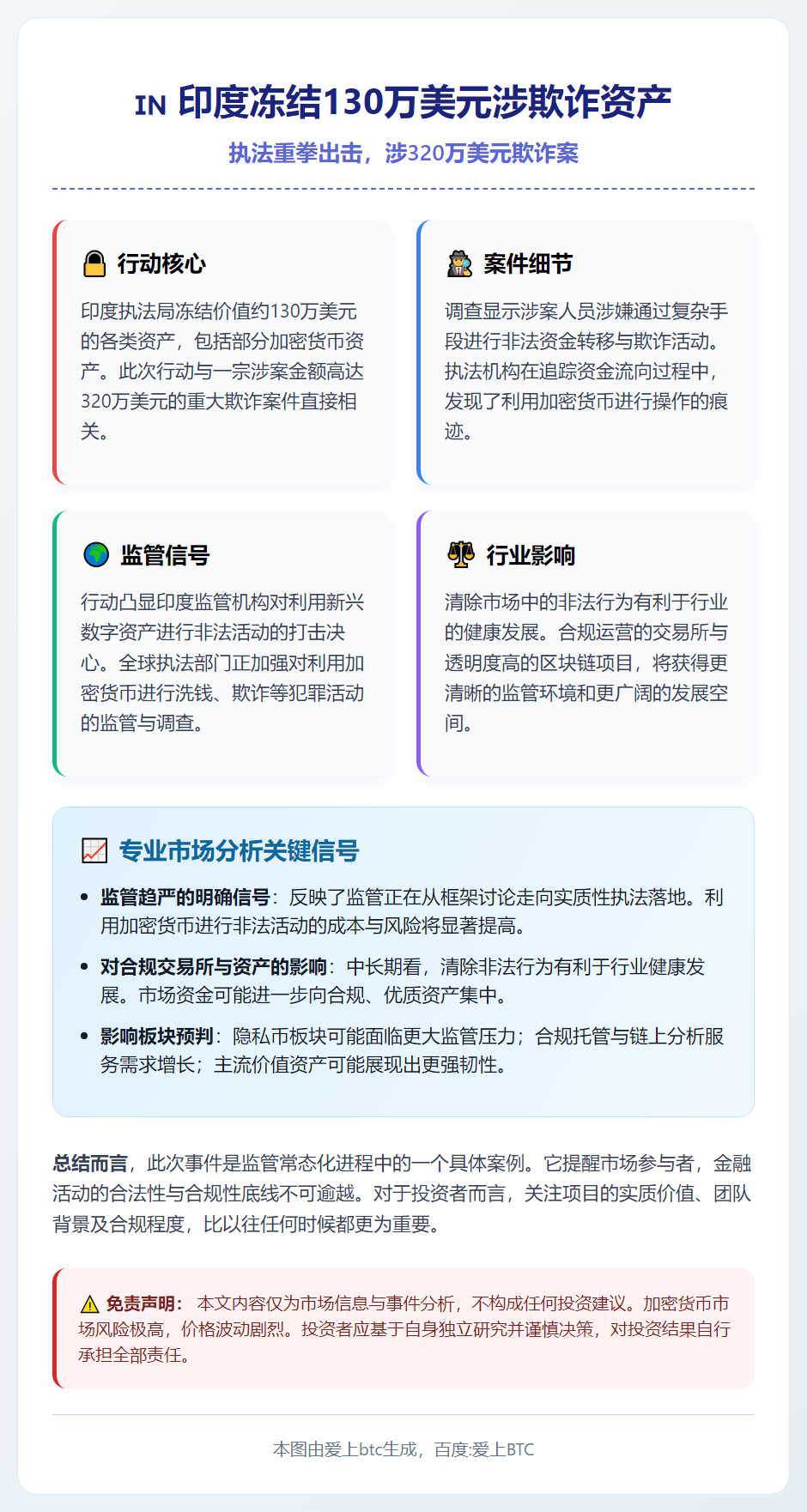 印度冻结130万美元涉欺诈资产