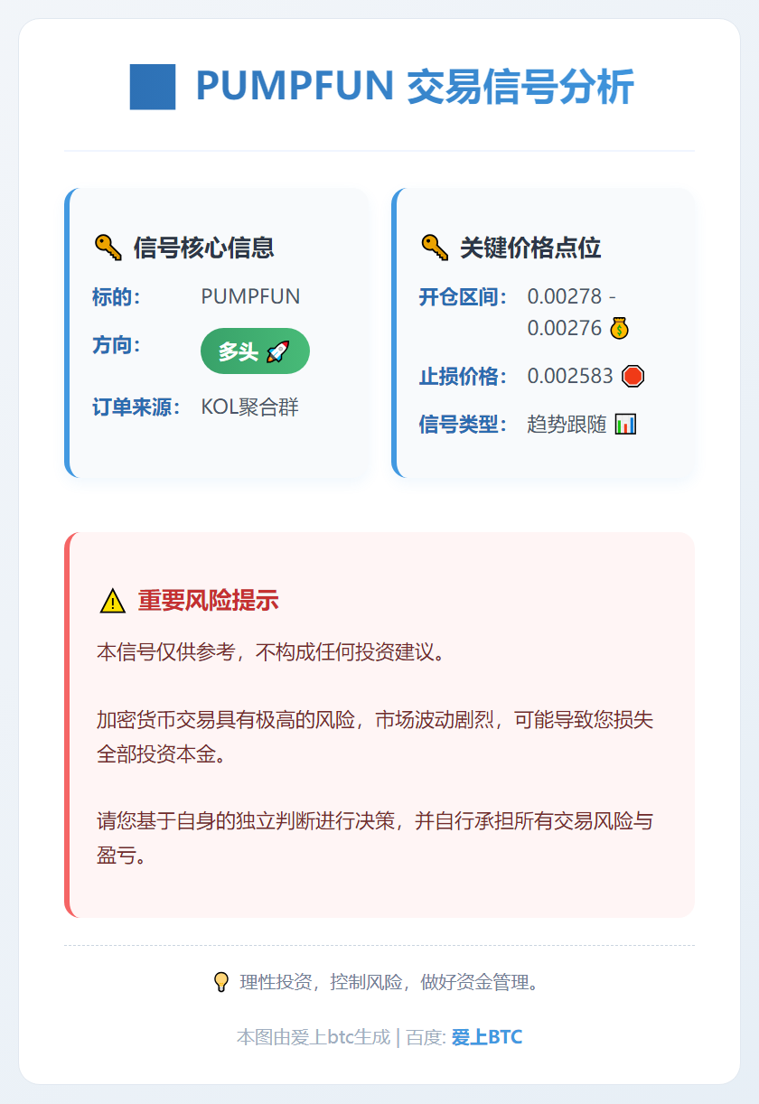 PUMPFUN多头信号