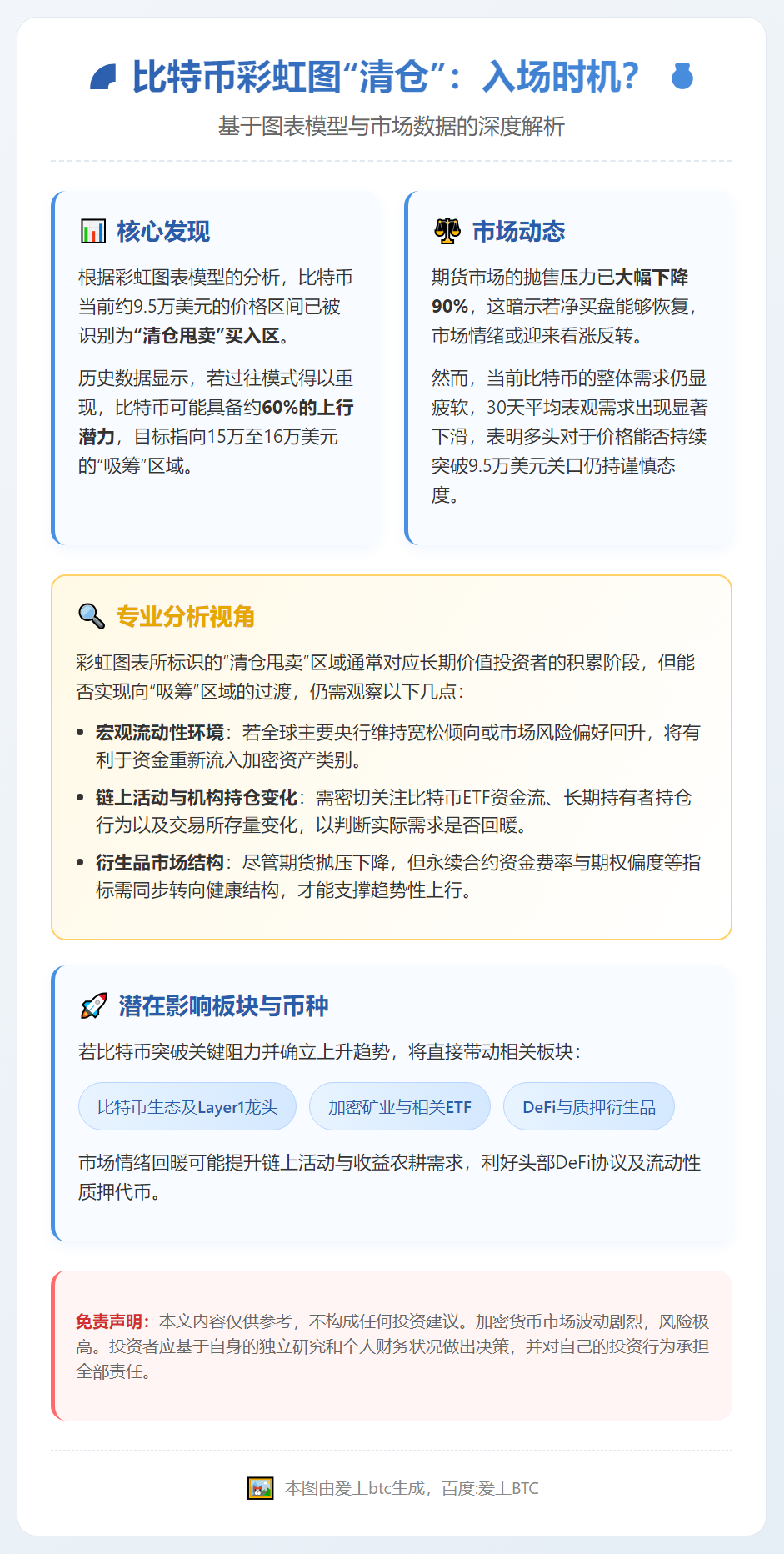 比特币彩虹图“清仓”：入场时机？