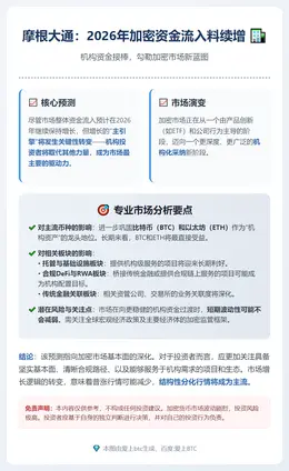 摩根大通：2026年加密资金流入料续增