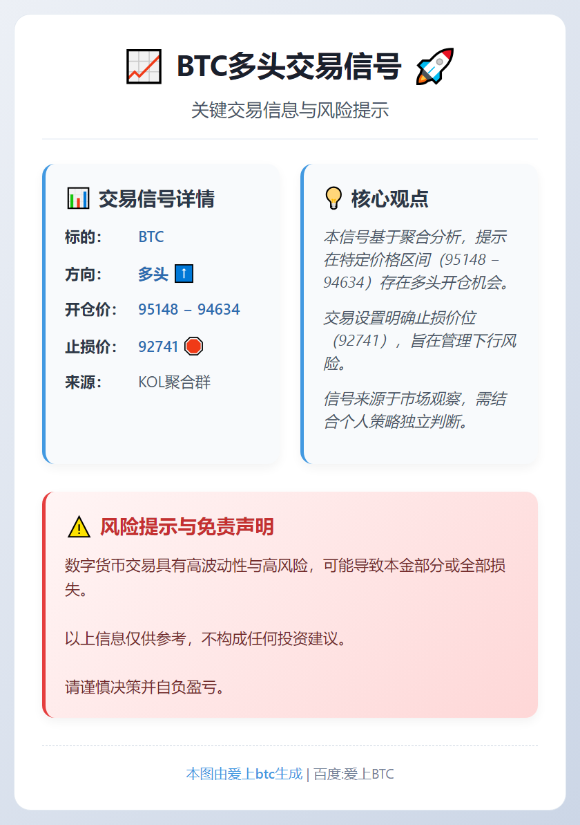BTC多头交易信号