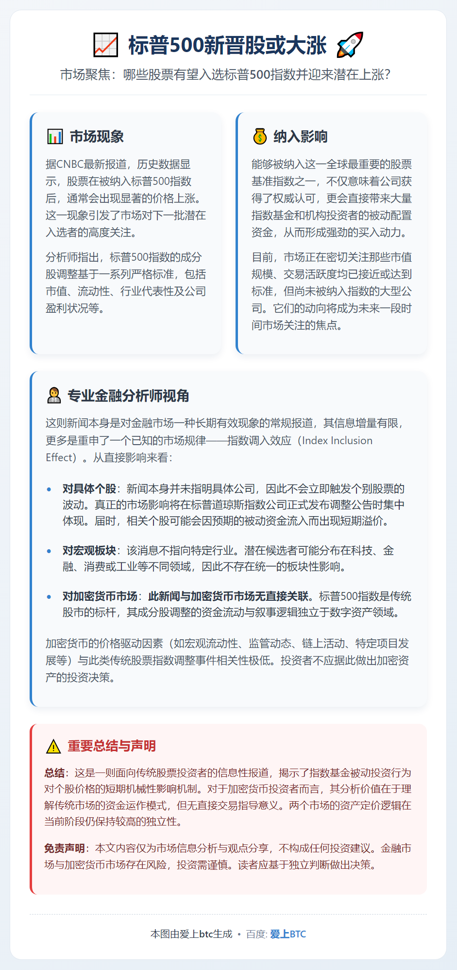 标普500新晋股或大涨