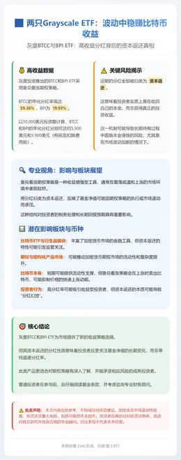 两只Grayscale ETF：波动中稳赚比特币收益
