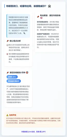 特朗普改口，哈塞特出局，谁接鲍威尔？