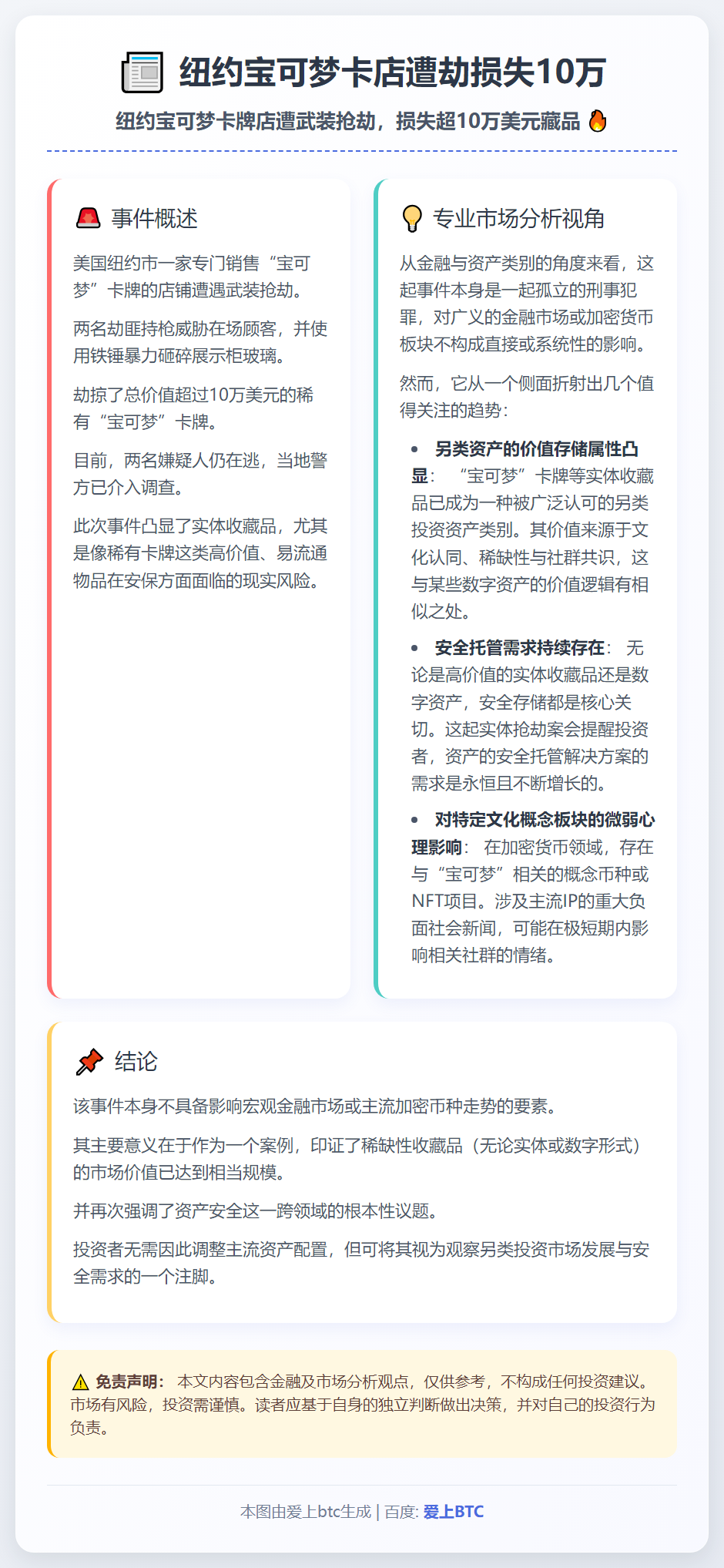 纽约宝可梦卡店遭劫损失10万