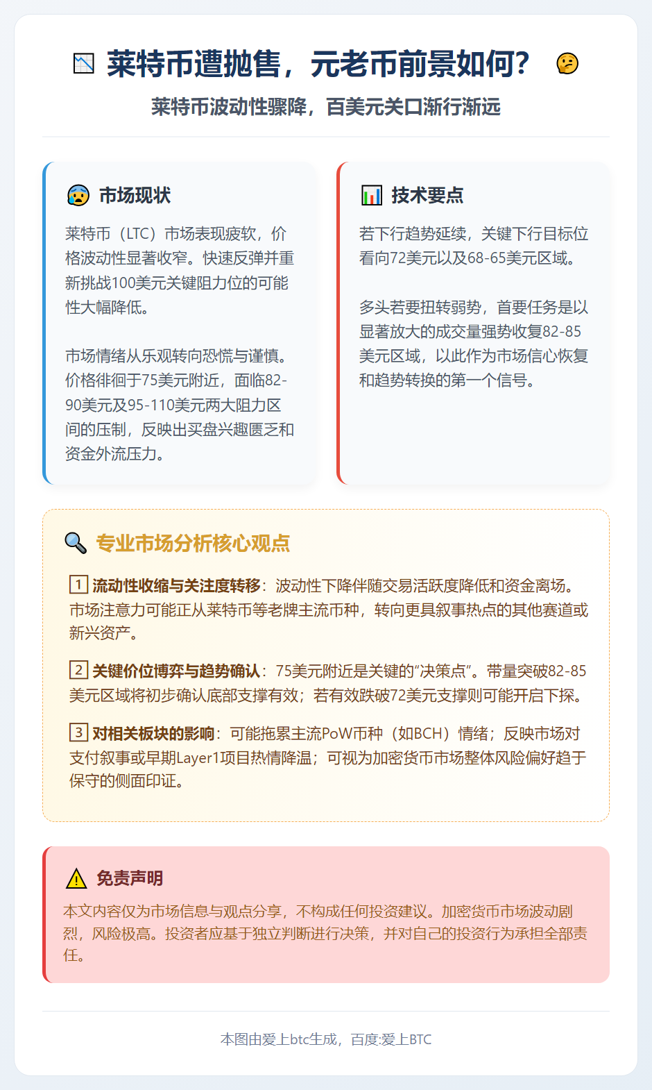 莱特币遭抛售，元老币前景如何？