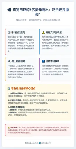 狗狗币巨鲸5亿美元流出：巧合还是撤离？