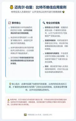 迈克尔·伯里：比特币绝佳应用案例