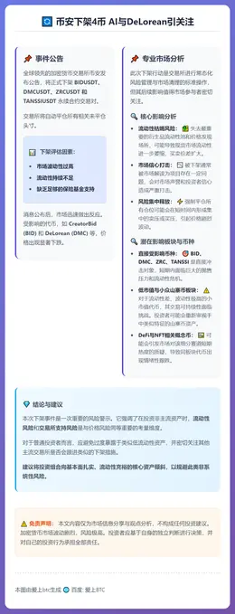 币安下架4币 AI与DeLorean引关注