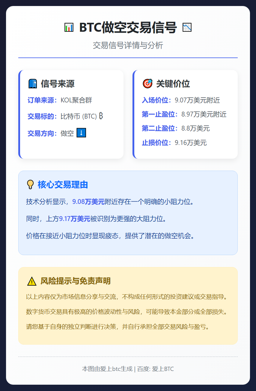 BTC做空交易信号