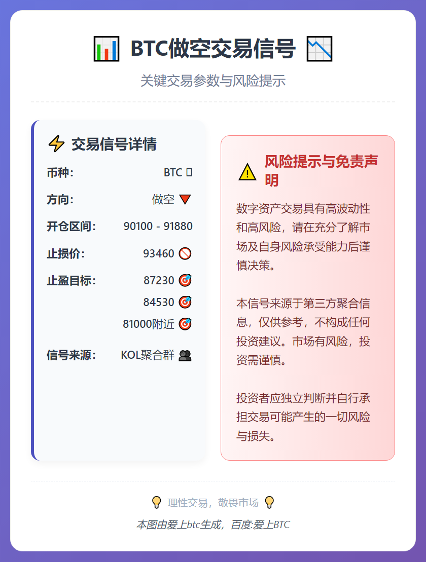2026-01-21 15:00:53 BTC做空交易信号
