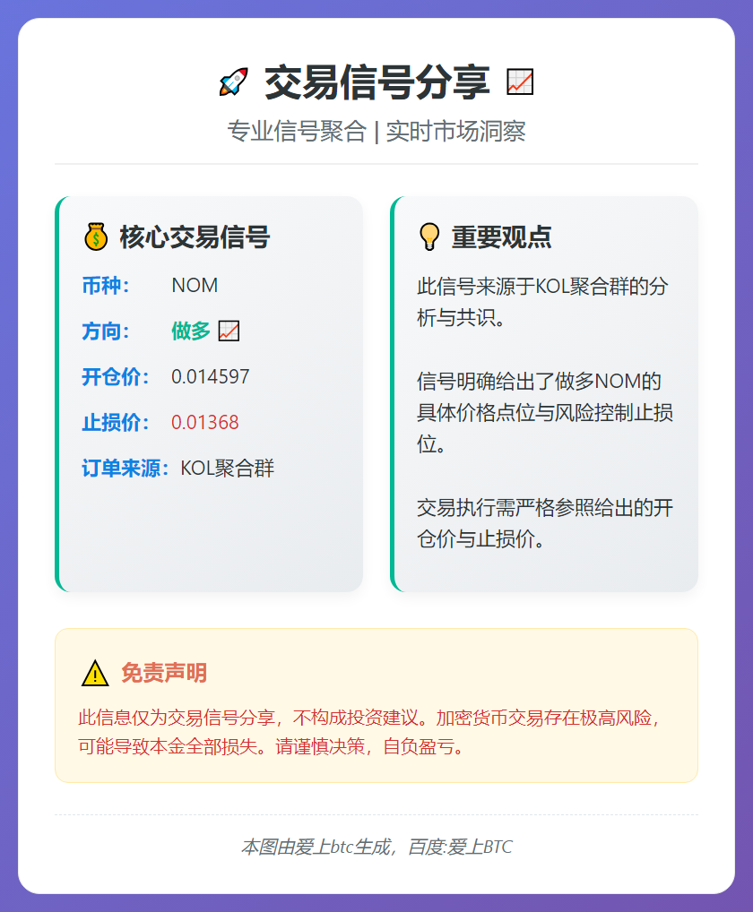 2026-01-26 03:13:02 做多NOM交易信号