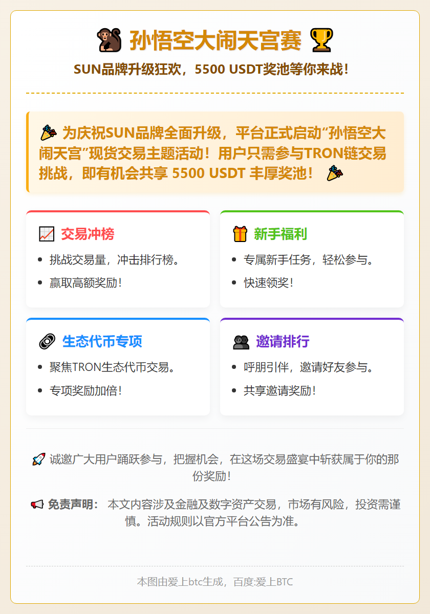 孙悟空大闹天宫赛 5500 USDT奖池瓜分