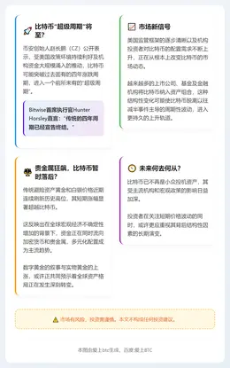 赵长鹏：比特币超级周期2026年，白银高位或回调