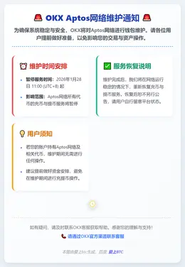 OKX暂停Aptos充提服务以支持网络维护