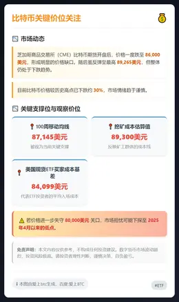比特币关键价位关注