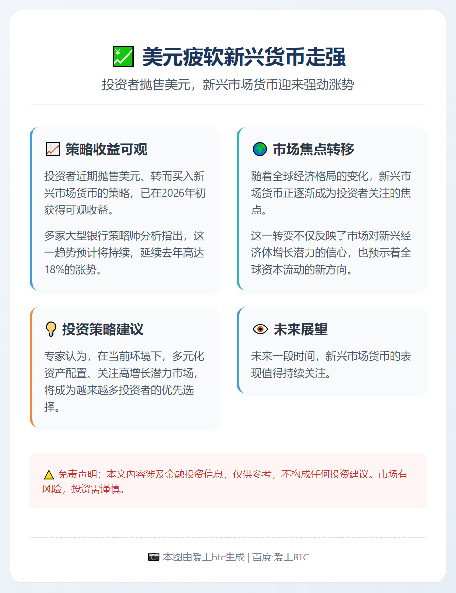 美元疲软新兴货币走强