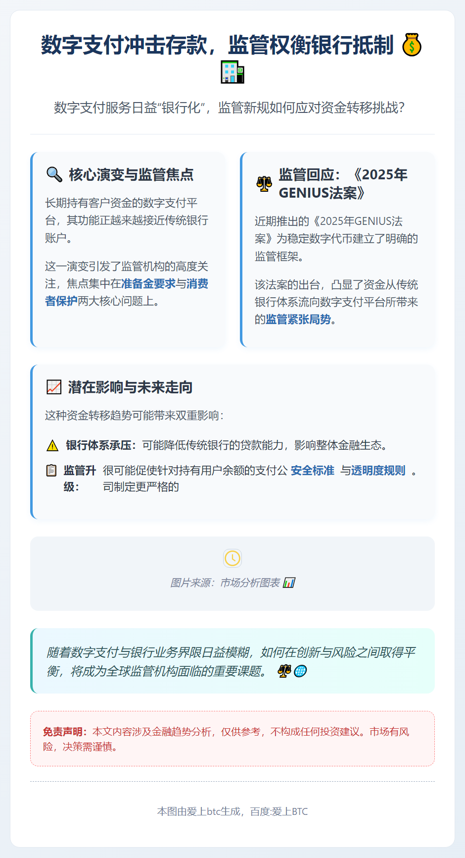 数字支付冲击存款，监管权衡银行抵制