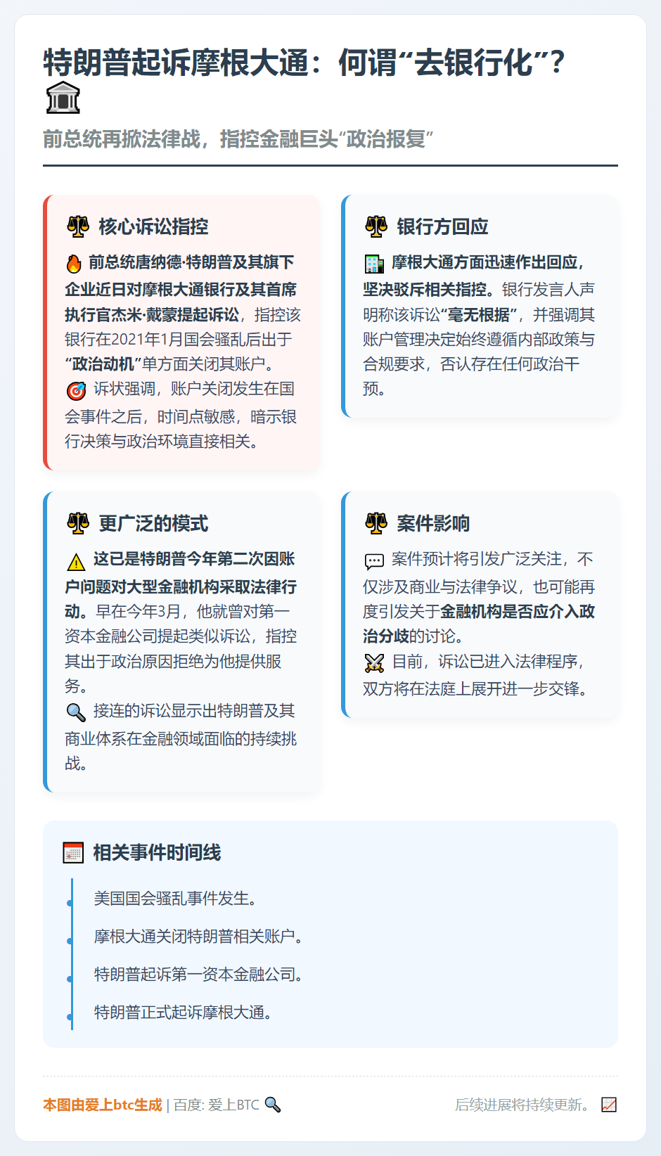 特朗普起诉摩根大通：何谓“去银行化”？