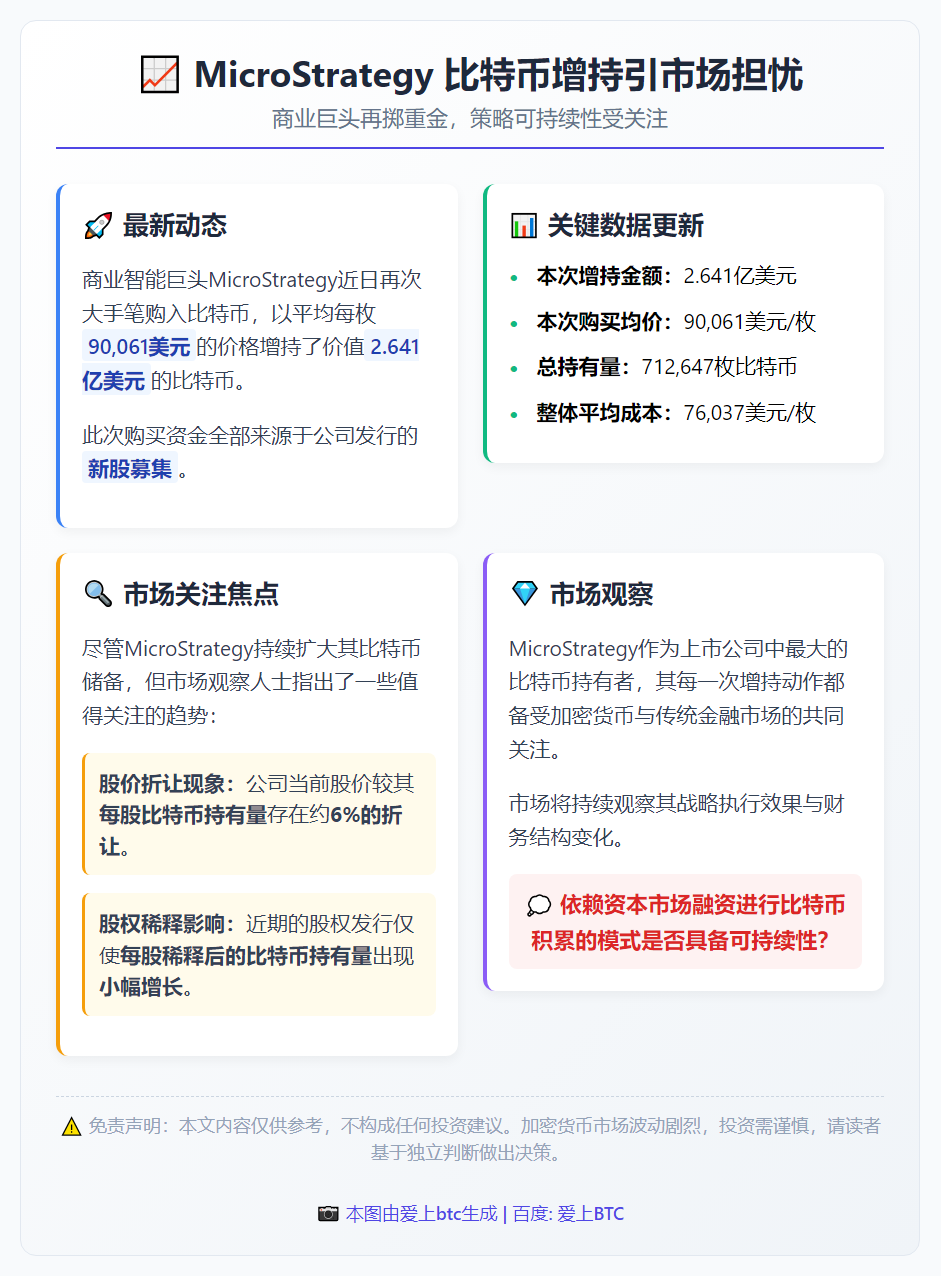 MicroStrategy 比特币增持引市场担忧