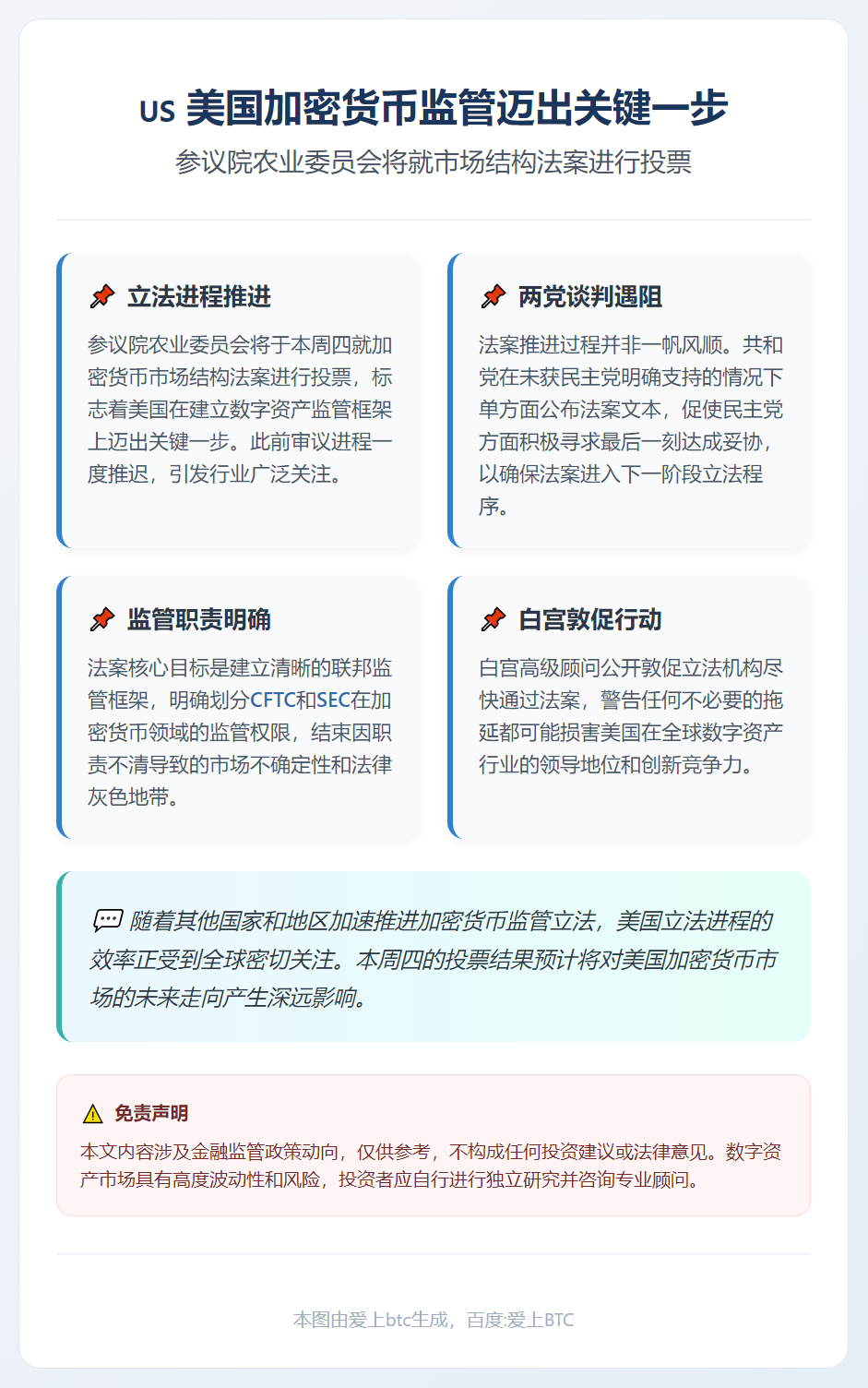 民主党助手：参院农业加密谈判破裂 各方愿重启对话
