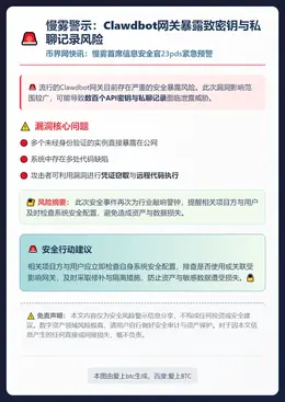 慢雾警示：Clawdbot网关暴露致密钥与私聊记录风险