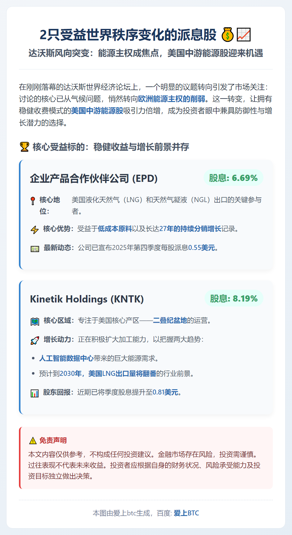 2只受益世界秩序变化的派息股