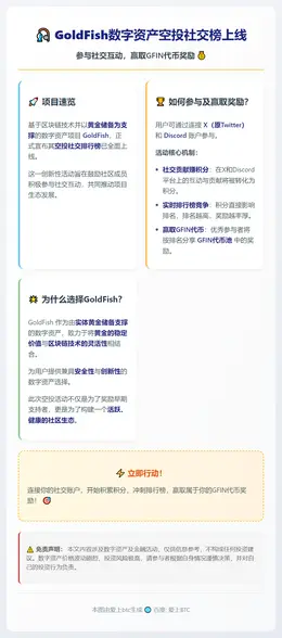 GoldFish数字资产空投社交榜上线