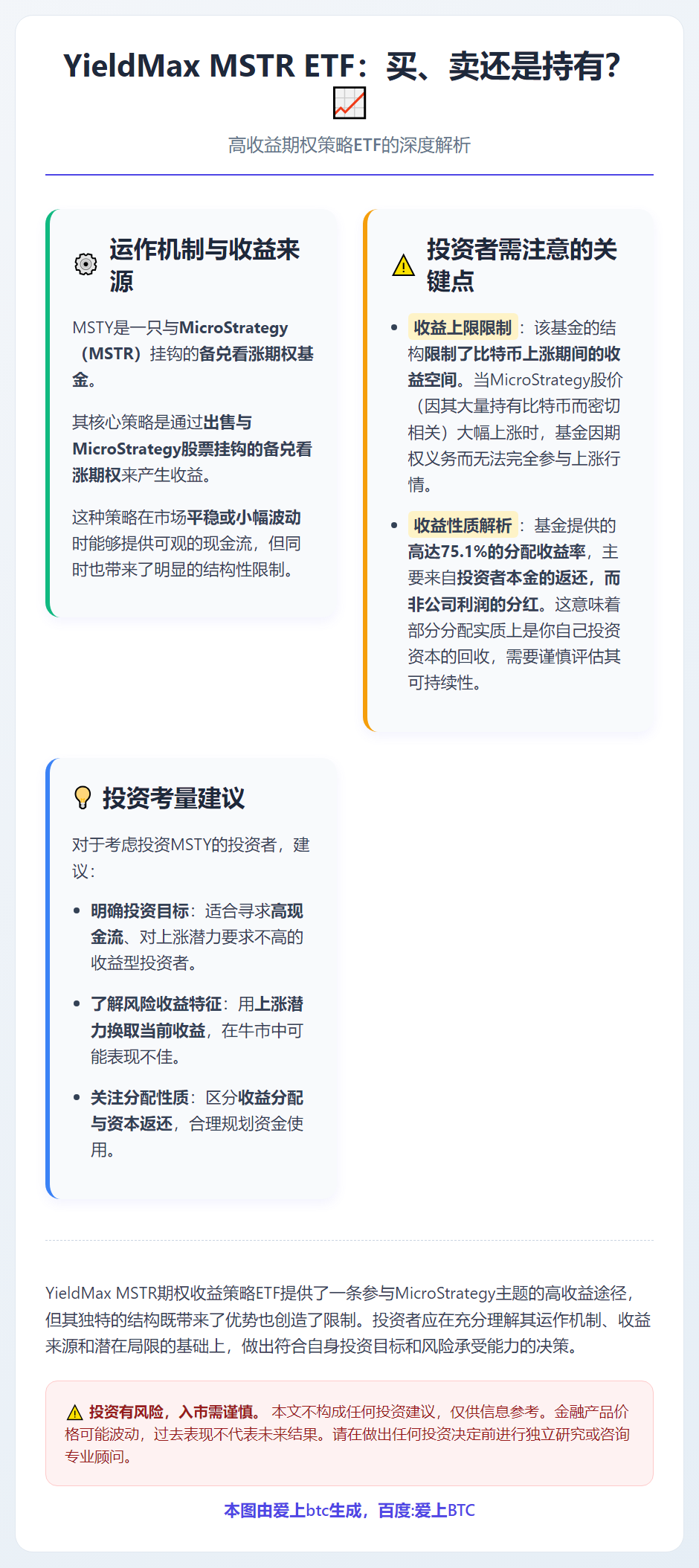 YieldMax MSTR ETF：2026年买、卖还是持有